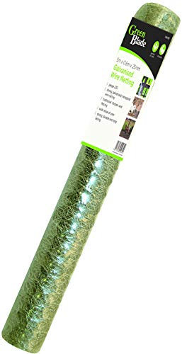 Green Blade BB-CW101 5 x 0.6m Galvanized Wire Netting with 25mm Mesh