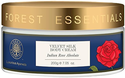 Forest Essentials Velvet Silk Body Cream Indian Rose Absolute - 200g by Forest Essentials
