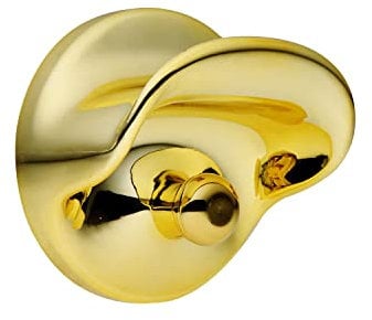 Kartell Gancio, Appendiabiti, ABS, Giallo (Oro), 10.5x10.5x5.0 cm, 2 unità