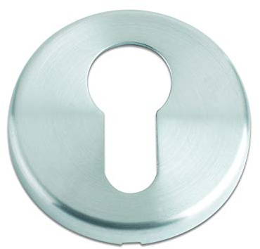 ZCZ001 - Euro Profile Escutcheon - Satin Chrome Finish - 52mm Diameter