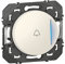 Legrand - Poussoir simple avec voyant lumineux et marquage sonnette dooxie 6A 250V~ finition blanc - emballage blister