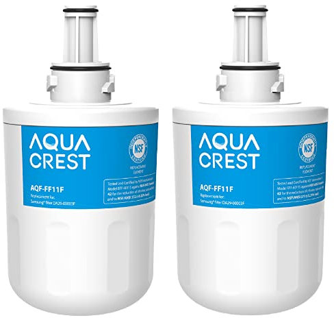 AQUA CREST DA29-00003F Fridge Water Filter, Compatible with Samsung® Aqua Pure Plus DA29-00003F, HAFIN1, DA29-00003A, DA29-00003B, DA29-00003A-B, DA61-00159A, DA97-06317A (2)