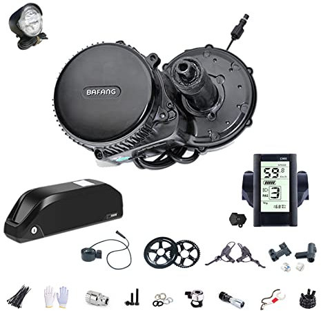 BAFANG BBS02 48V750W Kit de Conversion pour Moteur de Bicyclette électrique avec Batterie Li-ION 48V 17.5AH et Chargeur 2A C965-46T