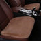 Auto-Sitzbezüge Universal Autositzkissen Winter Plüsch Autositzschoner Dreiteiliger Anzug Warm halten Einzelsitz Quadratische Auflage (Vordersitze,Bohnenpaste)