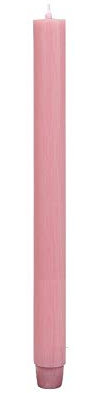 Stabkerzen Durchgefärbte Altrosa 185 x 26 mm in rustikaler Optik