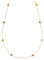Aka Gioielli® - Collana Girocollo Donna Argento 925 Dorato con Piccole Pietre Colorate, Elegante e Raffinata Collana Placcata Oro 18kt