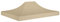 vidaXL Techo de Carpa para Celebraciones Cenador Toldo Cubierta Superior Carpa Plegable Jardín Patio Marquesina Fiesta Beige 4x3 m 270 g/m²