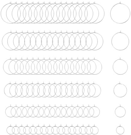 UNICRAFTALE 60pcs 15/20/25/30/35/40mm Hypoallergene Creolen Edelstahl DIY Ohrringe Weinglas Charms Ringe Rohlinge Ohrring Selber Machen Creolen Für Frauen Ohrringe Schmuckherstellung Partydekoration