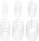 UNICRAFTALE 60pcs 15/20/25/30/35/40mm Hypoallergene Creolen Edelstahl DIY Ohrringe Weinglas Charms Ringe Rohlinge Ohrring Selber Machen Creolen Für Frauen Ohrringe Schmuckherstellung Partydekoration