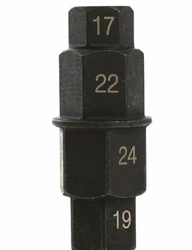 TERAM LOISIRS Outils Démontage Axe de Roue Avant pour Moto Douille 6 Pans BTR / 17 19 22 24 mm Neuf France