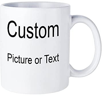 Tasse à café personnalisée (1 pièce de 300 ml) avec impression recto verso de différentes photos et textes, cadeau d'anniversaire, remise de diplôme, cadeau de vacances pour homme et femme