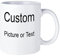 Tasse à café personnalisée (1 pièce de 300 ml) avec impression recto verso de différentes photos et textes, cadeau d'anniversaire, remise de diplôme, cadeau de vacances pour homme et femme