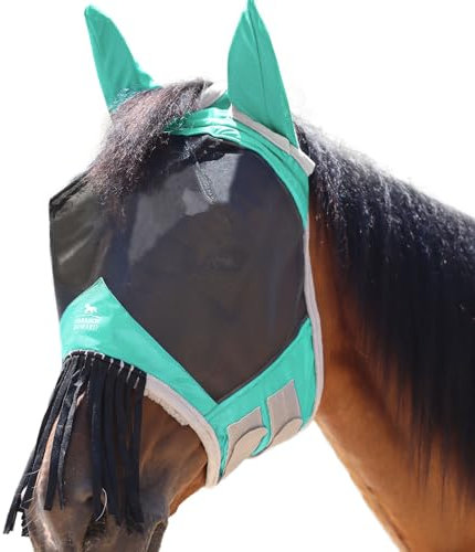 Harrison Howard Máscara de mosca con orejas y flecos de nariz Verano menta de sangre caliente (L)