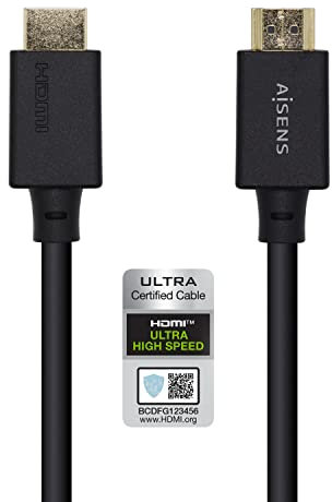 Aisens Cable audio video Hdmi tipo a estandar macho a macho 0 5m negro