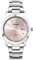 Sekonda Taylor Damen-Quarzuhr mit analoger Datumsanzeige, 34 mm, silberfarbenes Edelstahlarmband, rose, Armband