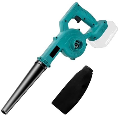 Cordless Leaf Blower Compatible with MaKita 18V, 2-in-1 Compact Electric Leaf Blowers & Vacuums for Lawn Care Leaf Blowing, Car, Corner Dust Clearing (Batteries Not Included)
