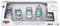 DISNEY Pixar Cars 5er-Pack - Lightning McQueen, Sally, Hook, Flo, Ramone, Platindekoration, Maßstab 1:55, für Kinder ab 3 Jahren, HPL98