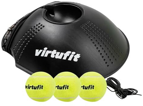 VirtuFit Tennistrainer - Inklusive 3 Bällen mit elastischem Seil