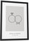 Papierschmiede® Personalisiertes Bild mit Namen und Datum | DIN A4 (21x30 cm) Bilderrahmen wählbar, Poster Geschenke fertig gerahmt, Namen, Hochzeitsgeschenke für Brautpaar „Wedding Diamond Bow“