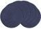 Tovagliette Americane Lavabili, Tovagliette Rotonde, 36cm, Set di 6 Tovagliette Colazione, Resistenti al Calore, Tovagliette Americane Lavabili Plastica per Matrimoni Eventi Festa, Blu