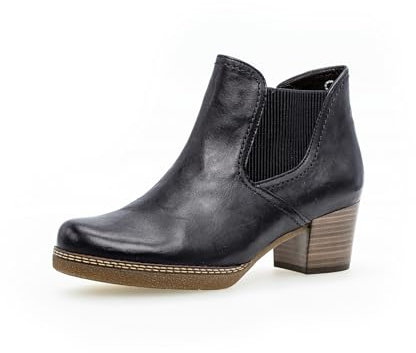 Gabor Damen Chelsea Boots, Frauen Stiefeletten,Wechselfußbett,Moderate Mehrweite (G),uebergangsschuhe,Ocean (S.n/Micro),38.5 EU / 5.5 UK