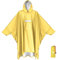 ANYOO Leichter Wasserdichter Regenponcho Regenjacken mit Ärmeln Belüftet Mehrzweck Regenmantel Unisex mit Kapuze Ideal für im Freien Camping Wandern Angeln, Dunkelgelb, Einheitsgröße