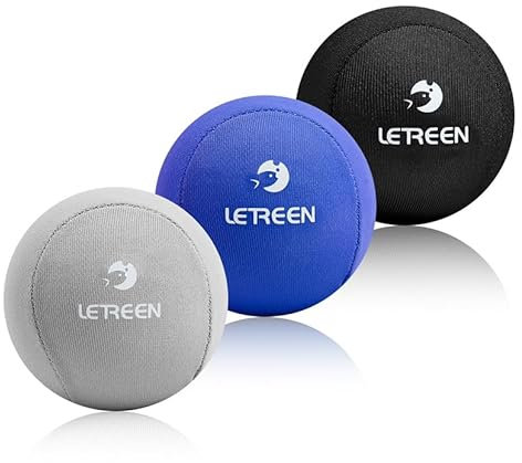 LETREEN 3er-Set Stressball für Erwachsene, Gel Antistressball mit verschiedenen Stärken und Größen, Anti Stress Bälle für Konzentration, Knetball Spielzeug