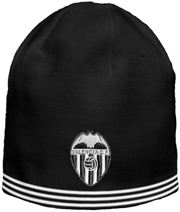 Valencia CF | Gorro Escudo Blanco Y Negro Adulto | Unisex