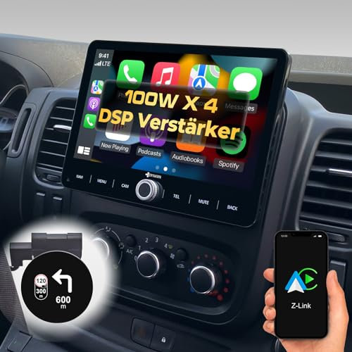 DYNAVIN Android Autoradio Navi für Renault Trafic 3 Opel Vivaro FIAT Talento, 10,1 Zoll Radio mit Wireless Carplay und Android Auto | Head-up Display | Inkl. DAB+: D9-RNTRF Premium Flex