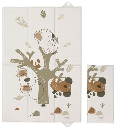 Baby Comfort Faltbare Baby-Reise-Wickelunterlage, weich, wasserdicht, tragbar, Koala