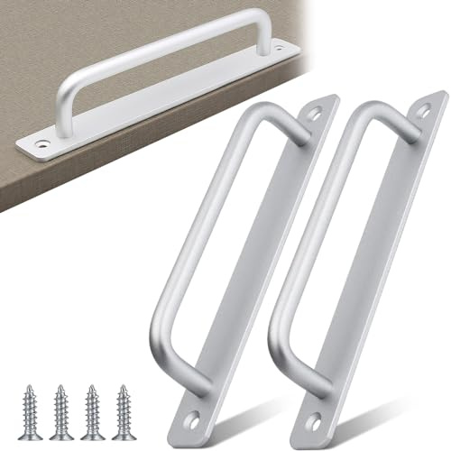 YZDZSW 2 Stück MöBelgriffe Aluminiumlegierung, 160mm Türgriff mit Schrauben | Griff für Schränke Schubladen Schiebetür (Silber)