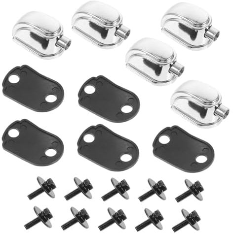 TOYANDONA 10 Stk Schlagzeug-Ohr Instrumentenzubehör Trommelteile Schlaganstoß Musikinstrumente Lasche für Trommel Ohrbügel- Schlinge Klauenhaken Hardware- Verbinder Ohrhaken Metall