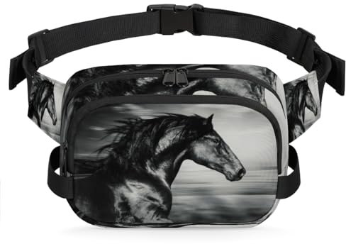 Bauchtasche für Damen, Herren, Mädchen, Jungen, Kinder, Tiere, Pferde, Bauchtasche, Laufen, Sport, Wandern, Gürteltasche, farbe, XL, Taschen-Organizer