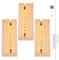 JOKILY Base de pantalla LED, 3 unidades, base de pantalla LED, base de madera, base rectangular iluminada para lámpara de escritorio, interruptor USB para grueso, placa acrílica de cristal, decoración