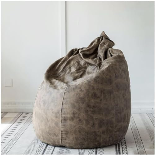 EYPKPL Lazy Sofa Großer Sitzsack-Stuhl, Leder-Sitzsack, Tatami mit Füllung, Sitzsack-Liege, 80 x 130 cm, Lazy Sofa, modisches Lazy Sofa frei bewegen