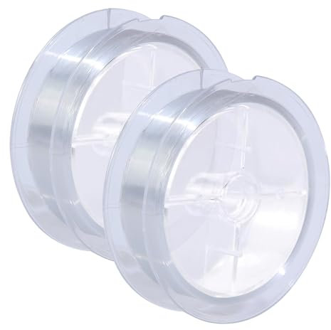 Nylon Invisible Thread String, 400m Clear Beading Thread Nylon String for Hanging Decorations 0.25mm Invisible Beading Threads for Bracelet Making