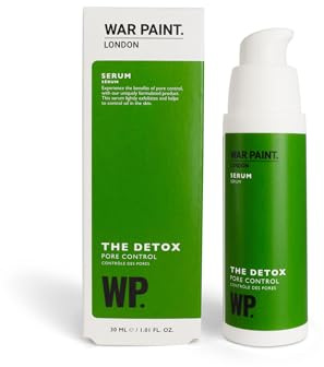 War Paint Detox Pore Minimising Face Serum with Niacinamide 30ml | Ideal for Oily Skin, Helps Minimise Pores and Control Sebum Production, Enriched with Glycerin