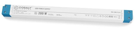 PLV LED-Netzteil 200W, 12V | IP20 Schutzart | Kompakt, Effizient & Sicher, Trafo für LED-Beleuchtung