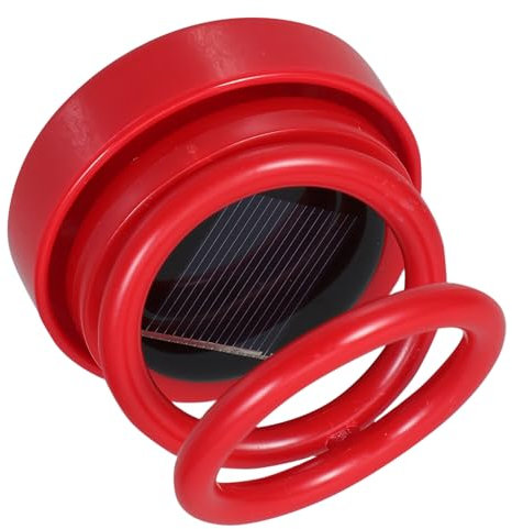 ELAYARD Chauffage De Voiture Chauffage Pour La Maison Diffuseur D'aromathérapie Solaire Pour Voiture Décoration Du Tableau De Bord De Voiture Chauffage Portable Abdos Rouge