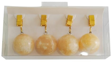 sodeber Set di 4 pesi in pietra per tovaglia, realizzati a mano, in marmo, per riunioni formali, feste in giardino