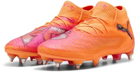 PUMA Mens Future 8 Ultimate Soft Ground Football Boots Orange/Black 8.5 UK