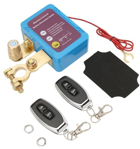 Smallterm Wireless Remote Control Car Isolator Switch, 12V 240A Battery Disconnect, Saving Anti-Theft Isolator with 2 Remotes for RV, ATV, Truck, Boat