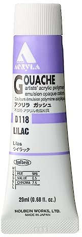 La gouache acrylique Holbein n ° 6 lilas