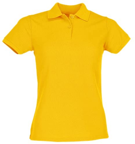 Fruit of the Loom - Poloshirt - Damen, Sunflower Yellow, 34