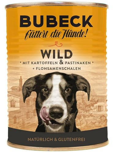 Bubeck Adult Wildfleisch mit Nudeln & Erbsen 12 x 400 g