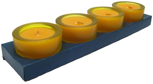 4 x Duft Kerze *Double* Orangenduft Kerze im Glas