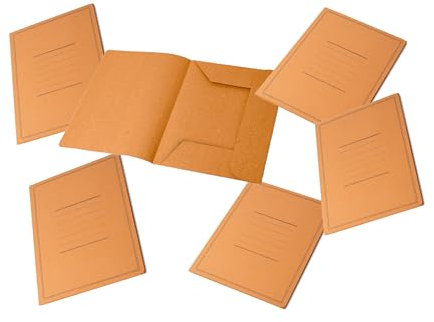 Pigna 0221801AR , Conf. 50 pezzi , Cartella 3 Lembi con Stampa , colore ARANCIO