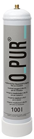 O-Pur Sauerstoff Einweg Stahlflasche 100l Nachfüllflasche