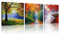 qicai 4 Jahreszeiten Baum Leinwand Wand Kunst Öl Gemälde Gedruckte Bilder gedehnt für Home Dekoration bereit zu hängen, jedes Stück 30,5 x 30,5 cm 3/Set