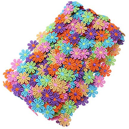 ULTNICE Blumen Spitzenborte Spitzenband für Kleidung Handwerk Scrapbooking Hochzeit Deko 15 Yard